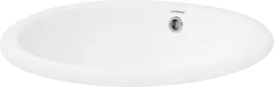 Produktbild von LuxeBath Waschbecken Aufsatzwaschbecken Oval, 49x40,5x19,5 cm, Weiß, aus Keramik
