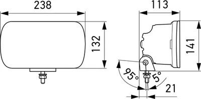 Produktbild von HELLA 1FE 016 773-001 LED-Fernscheinwerfer - Jumbo LED - 12/24V - Referenzzahl: 25 - geschraubt - Kabel: 800mm - Stecker: offene Kabelenden