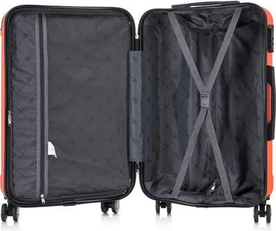 An open suitcase, showing its interior.