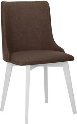 Immagine prodotto di Sedia da cucina imbottita AFTON 9 - bianco / marrone 2