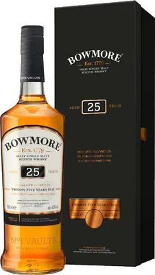 Produktbild von Bowmore 25 Jahre Islay Single Malt Scotch Whisky in Geschenkpackung | 43 % vol | 0,7 l