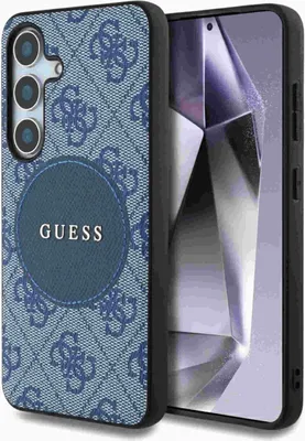 Obrázok produktu pre Guess 4G Circle Classic Logo MagSafe (GUHMS25MP4PGRSGB) kryt pre Samsung Galaxy S25 Plus – Modrý