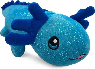 Produktbild von Kuscheltier Axolotl 30 cm blau – Weiches Plüschtier, Stofftier