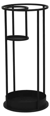 Produktbild von Pomax Kaaba Schirmständer aus Metall, Schwarz, Ø 30 x H 65 cm