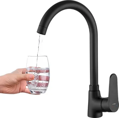 Obrázok produktu pre ATEZ Kuchinox Čierna stojaca batéria s U-výtokom