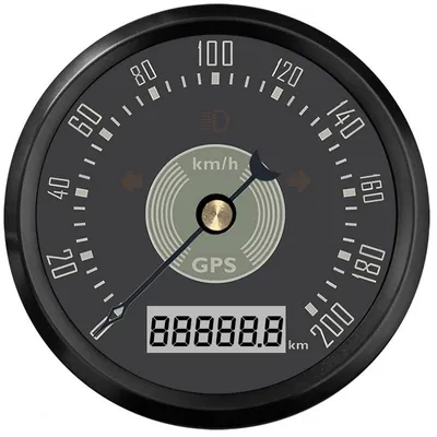 Image de Compteur de vitesse GPS, 85 mm, plage de mesure 0-200 km/h, étanche IP67