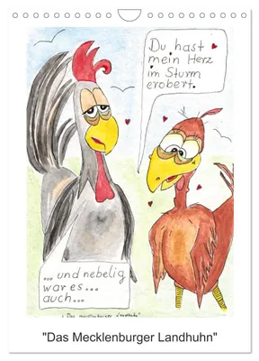 Produktbild von "Das mecklenburger Landhuhn" (Wandkalender 2027 DIN A4 hoch), CALVENDO Monatskalender