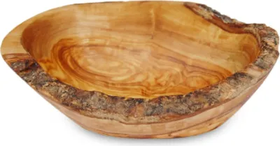 Produktbild von Seifenschale oval rustikal GROß mit Rille, aus Olivenholz hygienischer als Kunststoff