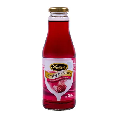 Produktbild von Lausitzer Himbeer-Sirup 12x 500ml