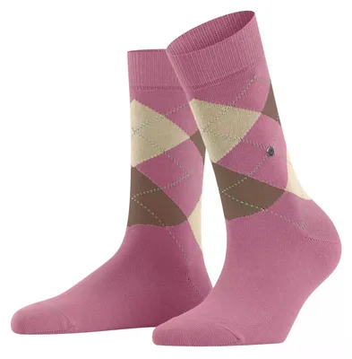 Produktbild von Burlington Damen Socken Queen W So Baumwolle gemustert 1 Paar, Rosa English Rose