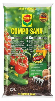 Produktbild von Tomaten- & Gemüseerde 20L mit Langzeitdünger bis 8 Wochen, für Garten, Topf & Gewächshaus