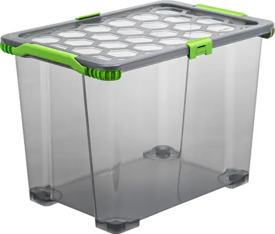 Produktbild von Box m. Rädern 65 l EVO TOTAL PROTECTION, Farbe:Anthrazit & Grün
