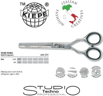 Image de Pince à épiler pour coiffeur 5,5" KIEPE STUDIO TECHNO RELAX-TH
