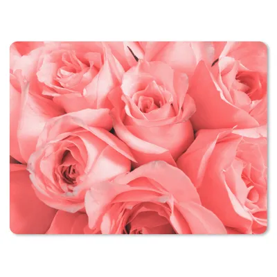 Produktbild von MuchoWow® Mauspad Mousepad Pastellrosa Rosen 40x30 cm - Mousepads - Maus Mat - Pad - Mausunterlage - Anti Rutsch
