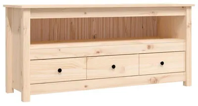 Obrázek produktu pro TV stolek - Masivní dřevo - Vhodný pro televizory o velikosti 75 palců - Prostorný - Moderní design