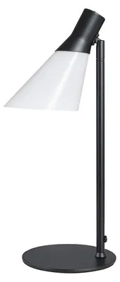 Produktbild von Tischlampe, Tischleuchte, Nachttischlampe, Schreibtischlampe, LED Leselampe, Gent Glas schwarz