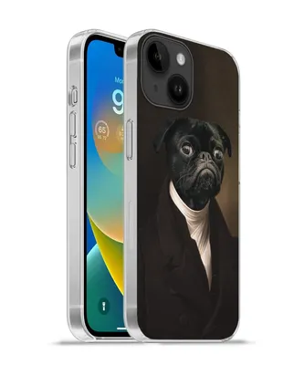 Produktbild von MuchoWow® Handyhülle Schutzhülle Hülle für Apple iPhone 14 - Softcase Hund - Kunst - Tiere Silikon Softcase Handy Hülle - Mobiltelefonhülle