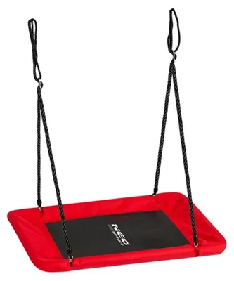 Imagen del producto de Neo-Sport NS-105, columpio tipo nido rectangular, modelo Swingo, 110 x 70 cm, color rojo