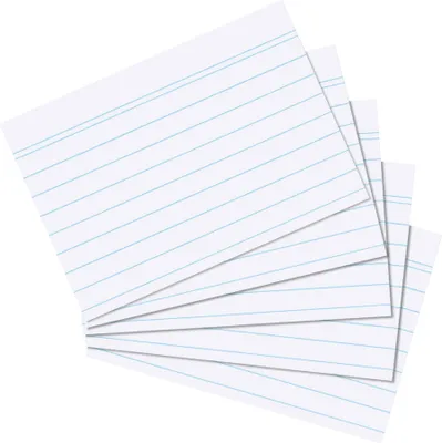 Immagine prodotto di Herlitz Karteikarte A6 liniert weiß 100er Packung