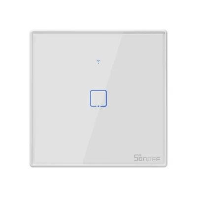Produktbild von Sonoff T2EU1C-TX einkanaliger berührungsempfindlicher Lichtschalter Wi-Fi-Taste weiß (IM190314015)