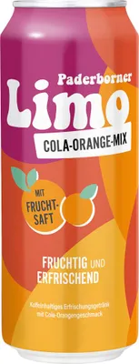 Obrázek produktu pro Paderborner Limo Cola Orange Mix osvěžující nápoj 500ml