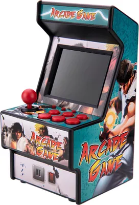 Produktbild von TechKidz, Mini-Arcade Terminal 156 Spiele Retro-Look Modell 1, Mehrfarbig