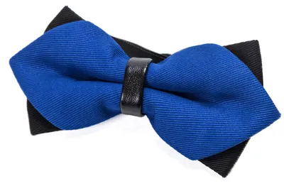 Produktbild von DonDon spitze Herren Fliege Schleife im Retro Look mit Haken gebunden vorgebunden und längenverstellbar blau