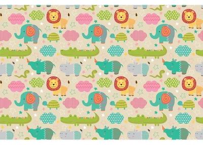 Produktbild von Kindermöbelaufkleber mit afrikanischen Tieren, 60 x 90 cm