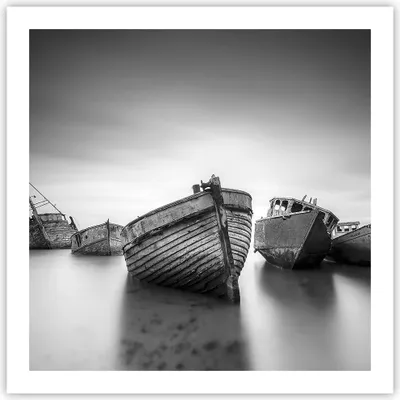 Produktbild von Poster - Poster ohne Rahmen - £ódŸ Wrack Schiff - 60x60 cm - Wand Bild - Wanddeko - Wandbilder - Kunstposter - Wandposter - Bilder - Kunstdruck - Wanddekoration - Wandbild - P2XAC60x60-4999