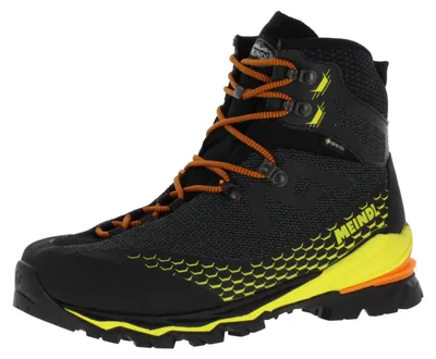 Produktbild von Meindl Manakao GTX wasserdichte und stabile Herren Bergschuhe mit bedingt steigeisenfester Sohle Schwarz/Gelb EU 44