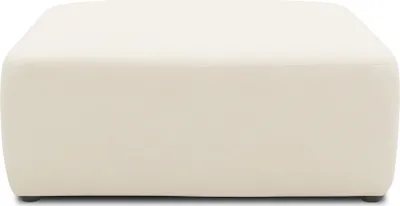 Produktbild von DOMO. collection Polsterhocker 800013, Hocker, quadratisch, Modul-Element, Fußhocker, Polsterganitur, 108 x 108 x 42 (BxTxH), natur