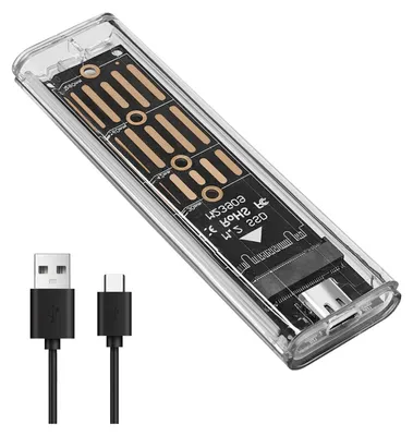 Produktbild von NVME Gehäuse, M.2 SSD Gehäuse, NVMe USB 3.1 Adapter Gen 2 (10 Gbps), Externes SSD M.2 Adaptergehäuse für NVMe PCIe M-Key (2230/2242/2260/2280)