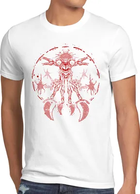 Produktbild von A.N.T. Vitruvian Samus Vinci Herren T-Shirt nerd gamer snes geek