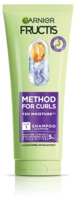 Immagine prodotto di Shampoo idratante Garnier Fructis Curls Method per capelli ricci, 200 ml