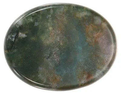 Troststein aus Naturstein, oval, graugrün, 45 x 35 mm