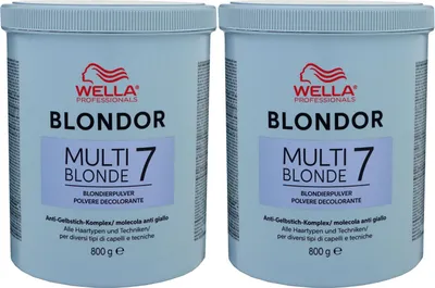 Produktbild von Wella Blondor Multi Blonde Powder 2 x 800 g Pulver Blondierung Blondierpulver