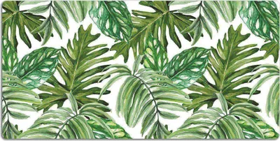 Produktbild von Schreibtischmatte Tischunterlage 120x60 cm Mauspad - Dschungelblätter