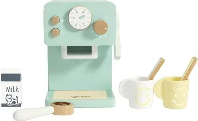 Obrázek produktu pro Classic World Dřevěný Kávovar pro Děti – Malý Barista