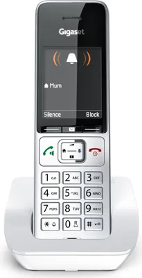 Immagine prodotto di Gigaset SIECOMFORT501W Telefono Dect Identificatore di Chiamata Argento Bianco