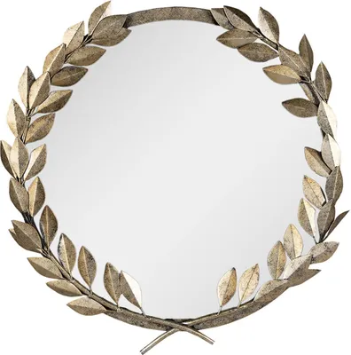 Productafbeelding van Clayre & Eef 52S288 Spiegel, diameter 55x4 cm, gouden wandspiegel