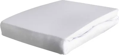 Produktbild von Topper-Spannbettlaken - Weiß - Elastic-Jersey - 90 x 190 cm