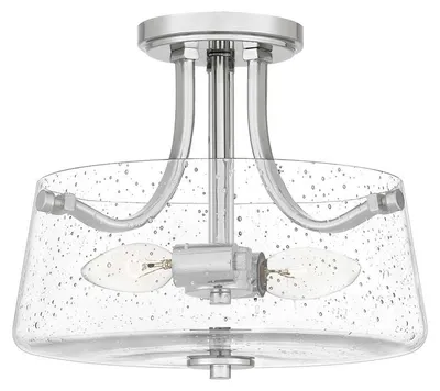 Produktbild von Deckenleuchte, 2-Flammig, Stahl, Glas Tropfenoptik, D 31,3cm