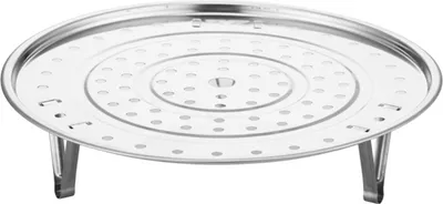 Produktbild von Dampfgarergestell aus Edelstahl mit abnehmbarem Ständer, stapelbar, multifunktional, hitzebeständig, Dampfgarerkorb für die Küche