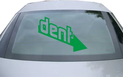 Produktbild von Indigos UG - Aufkleber Heckscheibe & Motorklappe DE6402 - grün - 600x428 mm - dent - Auto Scheiben Fenster Heckklappe Tuning Racing JDM - Die cut