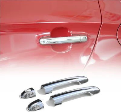 Image de Couverture de poignée de porte pour Hyundai i20 2008-2012 en Acier Inox 4Pcs