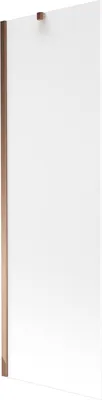 Obrázek produktu pro Mexen Next vanová zástěna 1 křídlo 60 x 150 cm, Vzor jinovatky, Zlatorůžová - 895-060-000-00-30-60
