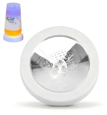 LED-Untersetzer, leuchtend, rund, für Flaschen, Weiß 02
