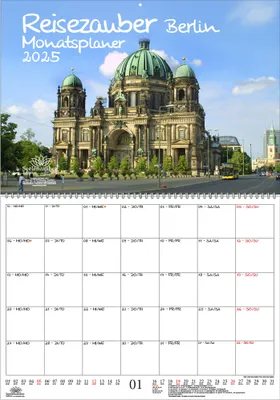 Produktbild von Reisezauber Berlin Planer DIN A2 Kalender für 2025 Deutschland Hauptstadt - Seelenzauber
