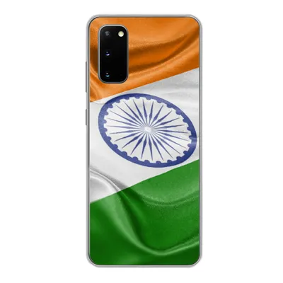 Produktbild von MuchoWow® Handyhülle Schutzhülle Hülle für Samsung Galaxy S20 Nahaufnahme der Flagge von Indien Silikon Softcase Handy Hülle - Bild