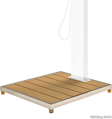 Produktbild von IDEAL WPC Bodenplatte | 840 x 750 mm | Hellbraun